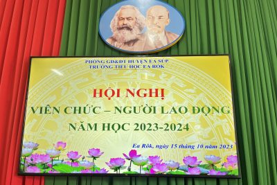 Hội nghị viên chức và người lao động trường Tiểu học Ea Rôk